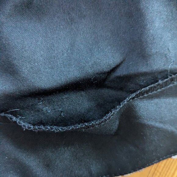 Alex Evenings Jacket Style Top Medium Black Silver Embroidered Mesh 3/4 Sleeve - Picture 9 of 10